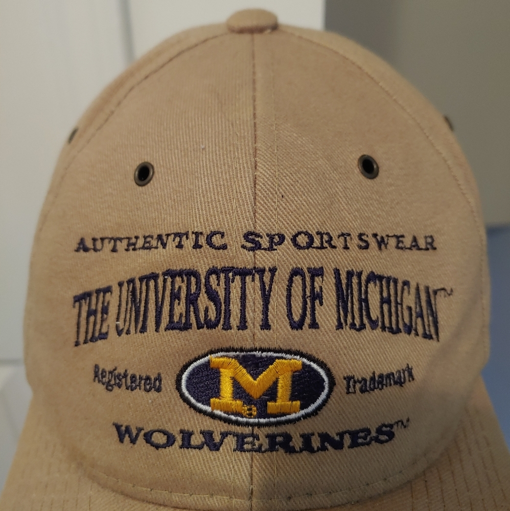 Michigan Wolverines Rare Tan Hat View 3